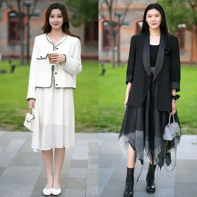 杭州街头时尚揭秘！中年女性短款上衣街拍趋势与春季穿搭指南