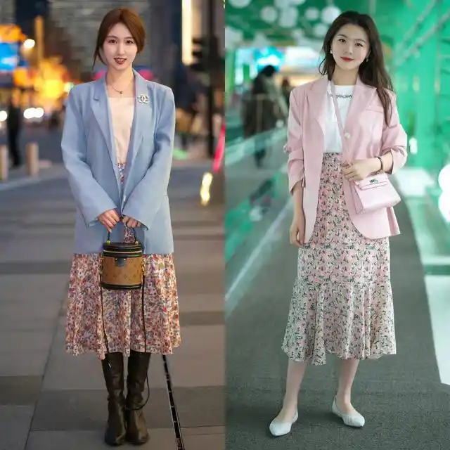 短款上衣春季搭配_截短款上衣街拍趋势_杭州中年女性穿搭