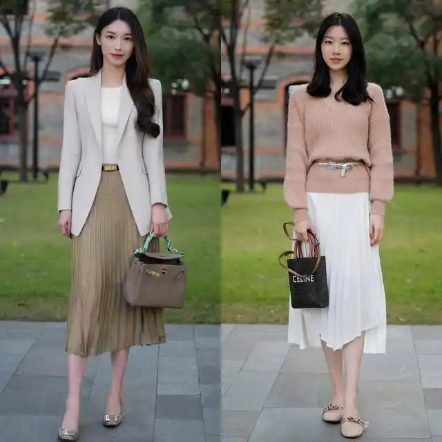 杭州中年女性穿搭_截短款上衣街拍趋势_短款上衣春季搭配